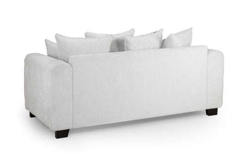 Chiara Sofa Light Grey 3 Seater Back View